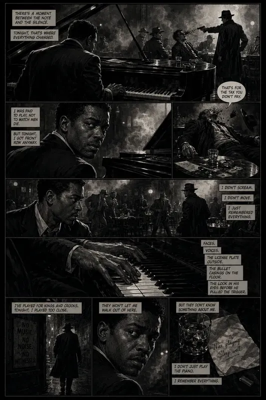 Noir Comic Page Generator