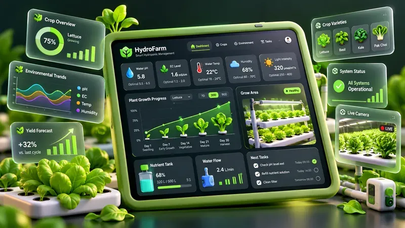 3D Tablet UI Dashboard Mockups