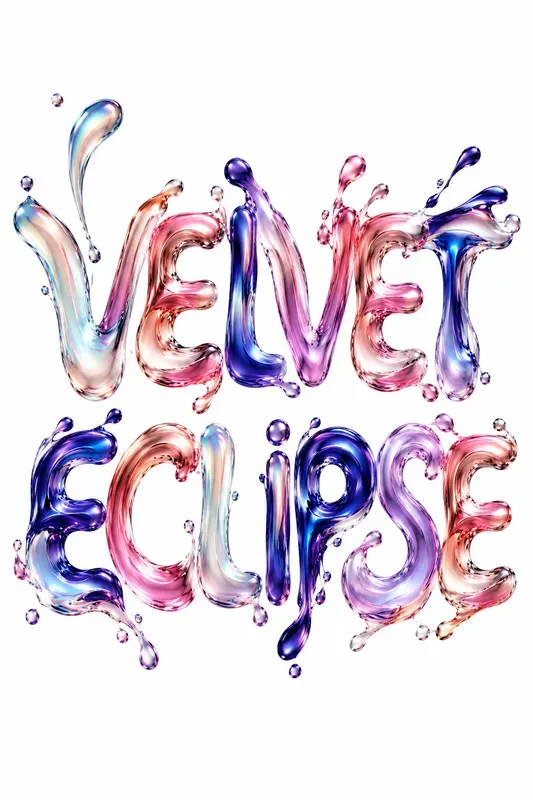 Abstract Fluid 3D Typography Posters