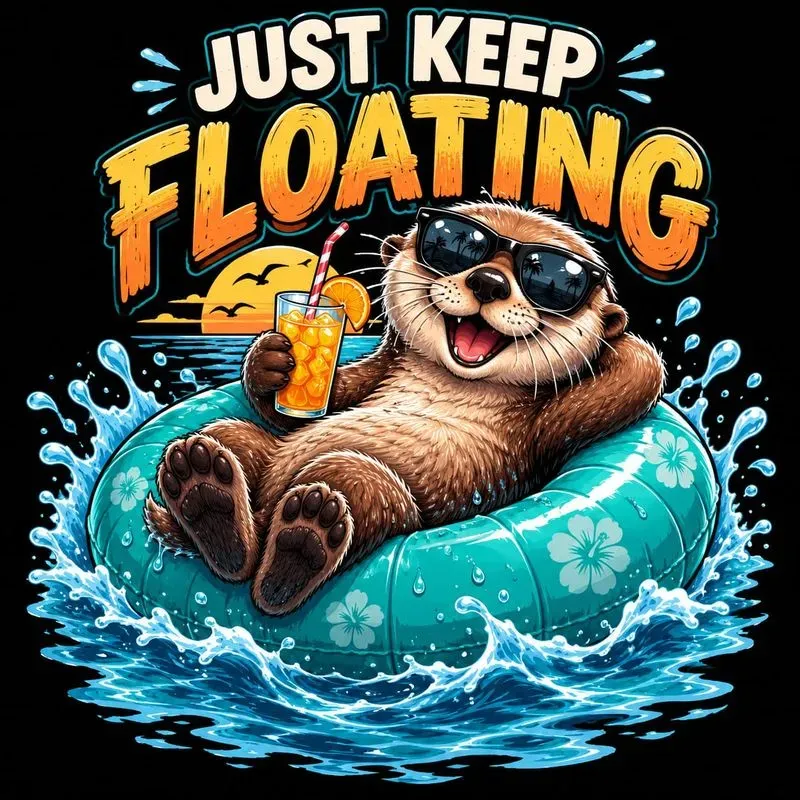 Funny Floating Animal Tees