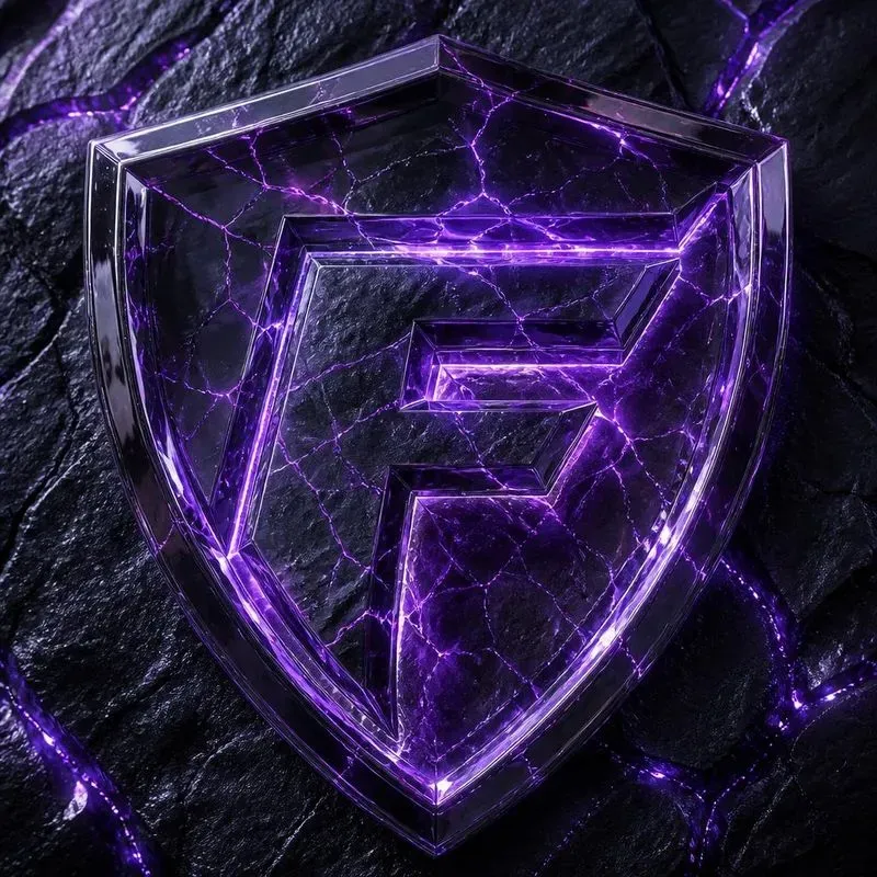 Cyberpunk Glowing Obsidian 3D Logos