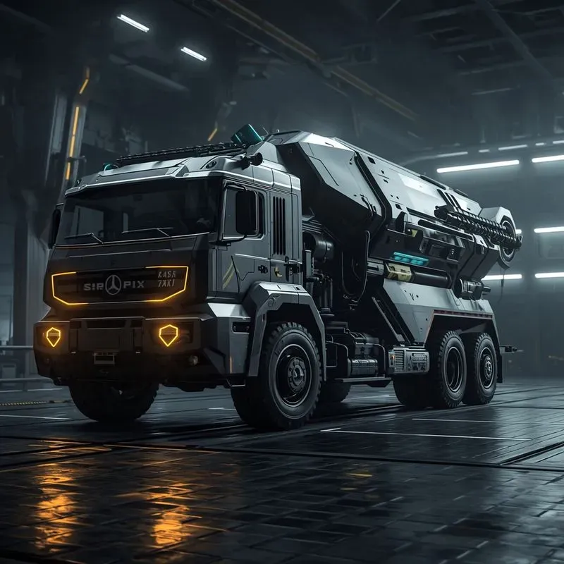 Futuristic Scifi Cyberpunk Vehicles C
