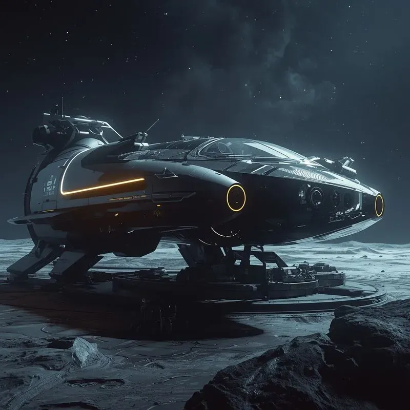 Futuristic Scifi Cyberpunk Vehicles C