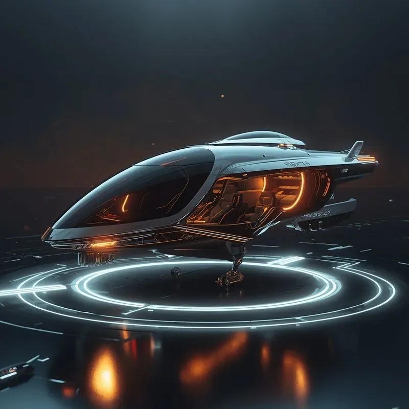 Futuristic Scifi Cyberpunk Vehicles C
