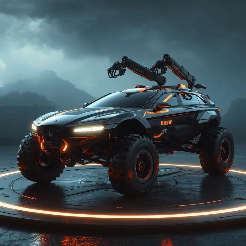 Futuristic Scifi Cyberpunk Vehicles C
