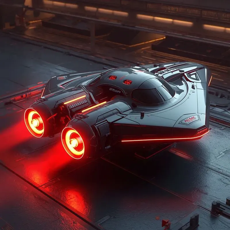 Futuristic Scifi Cyberpunk Vehicles C