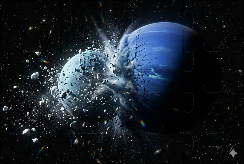 Realistic Space Planet Collisions