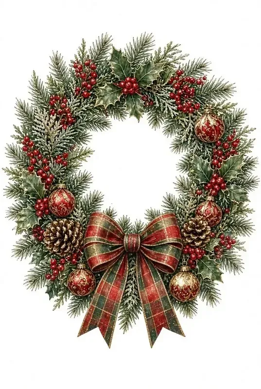 Vintage Christmas Clipart 50 Packs