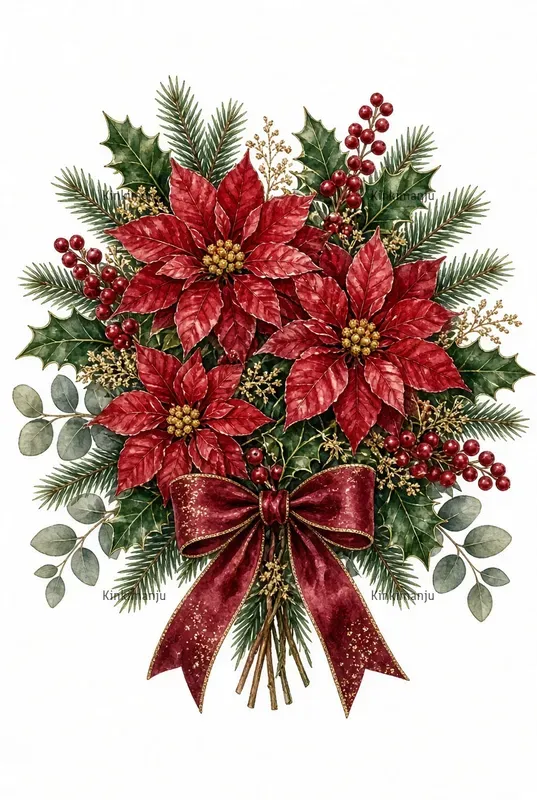 Vintage Christmas Clipart 50 Packs