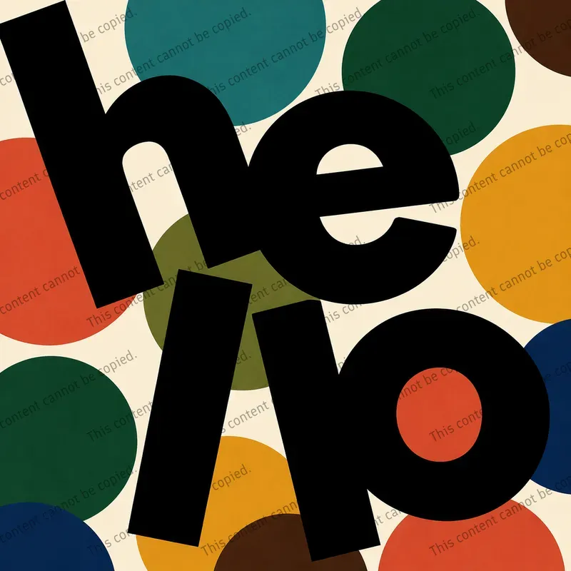 Abstract Typo Poster Pods