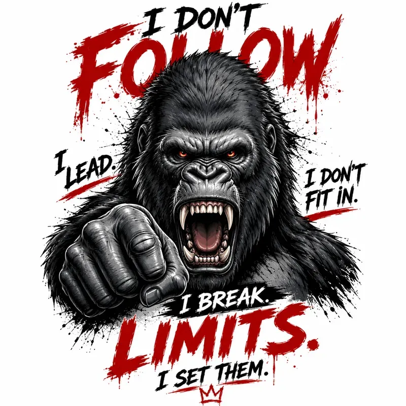 Angry Animal Quote Tshirt Design Packs