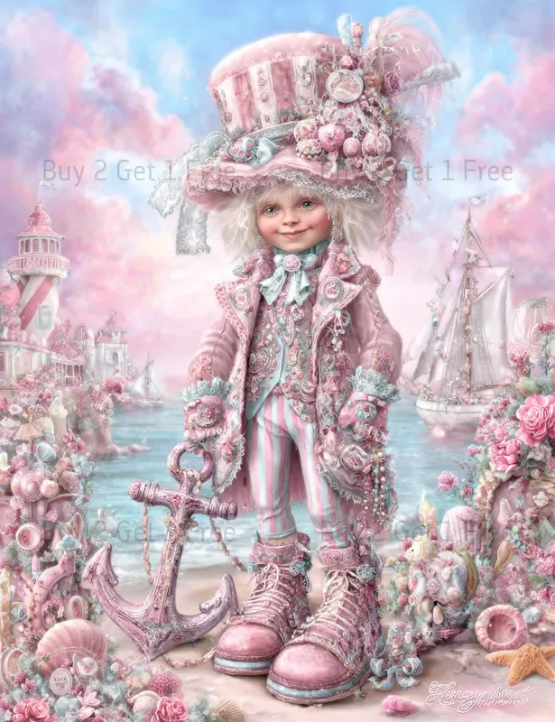 Seaside Steampunk Girl Junk Journals