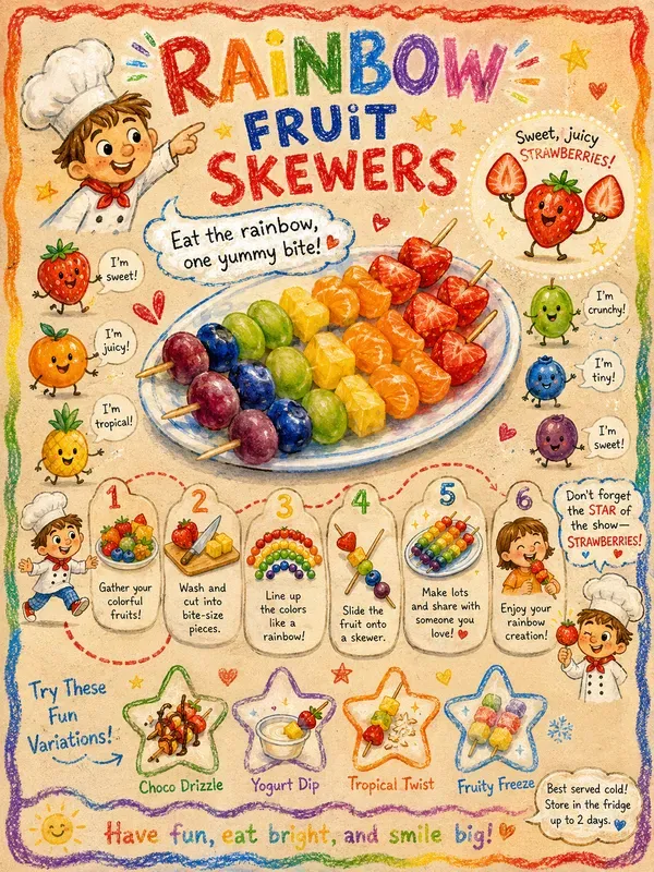 Kids Storybook Doodle Recipe Posters