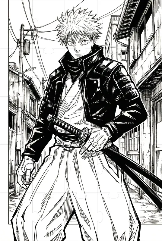 Gege Akutami Style Jjk Manga Art