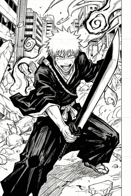 Gege Akutami Style Jjk Manga Art