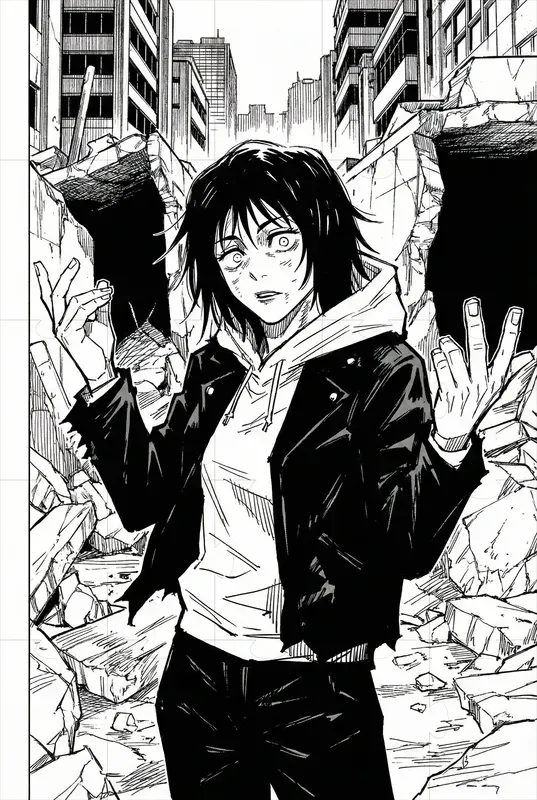 Gege Akutami Style Jjk Manga Art