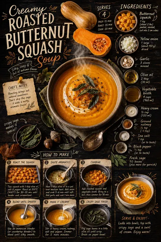 Aesthetic Autumn Dish Recipe Sketchnotes