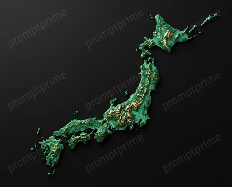 3D Topographic Country Maps
