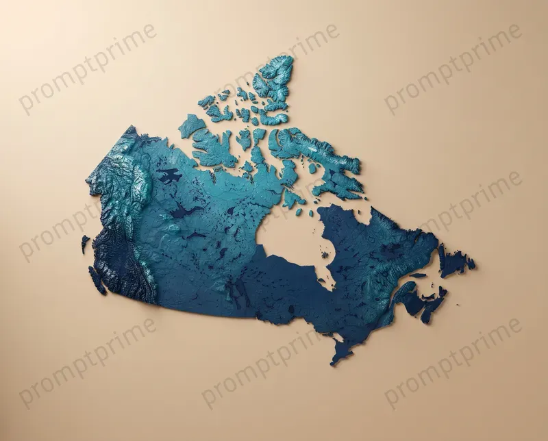 3D Topographic Country Maps