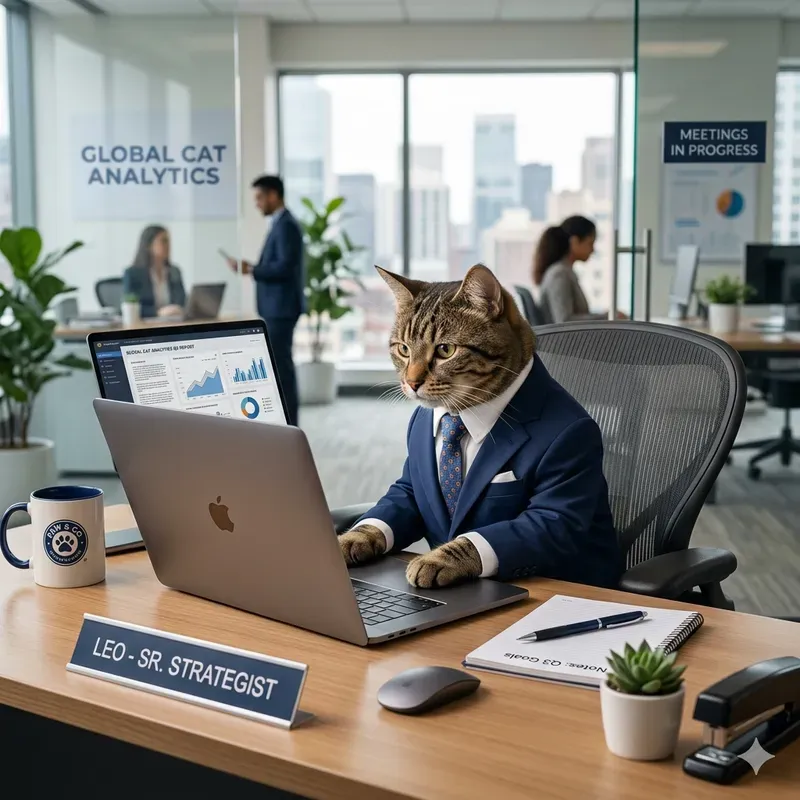 Funny Animal Office Worker Ads