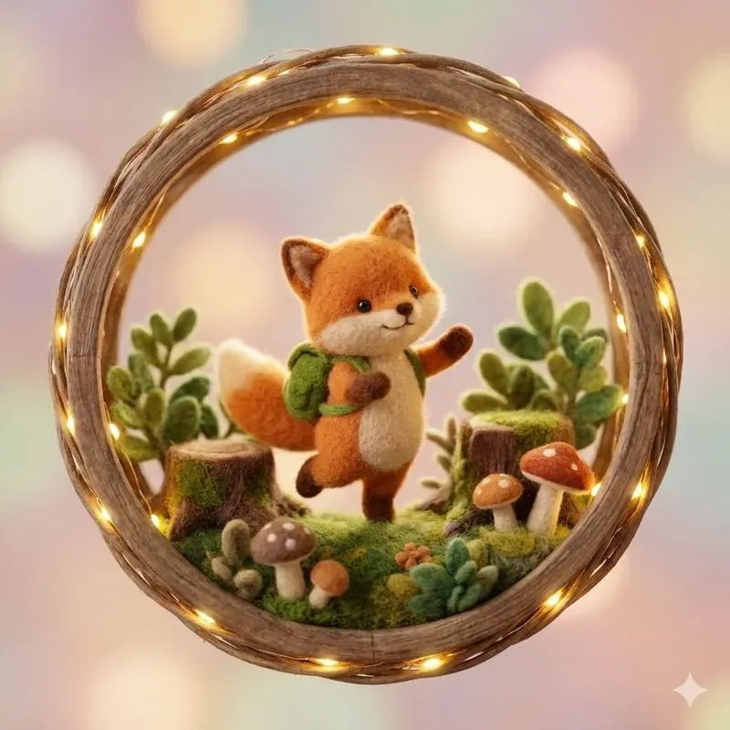 Whimsical Felt Animal Diorama Pacs