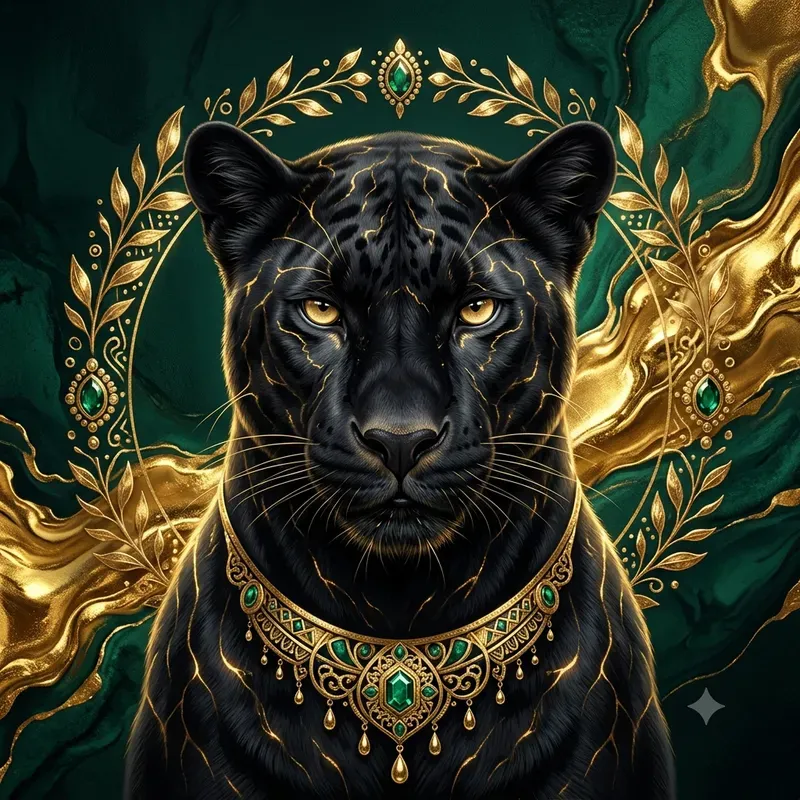 Emerald Gold Luxury Portraits