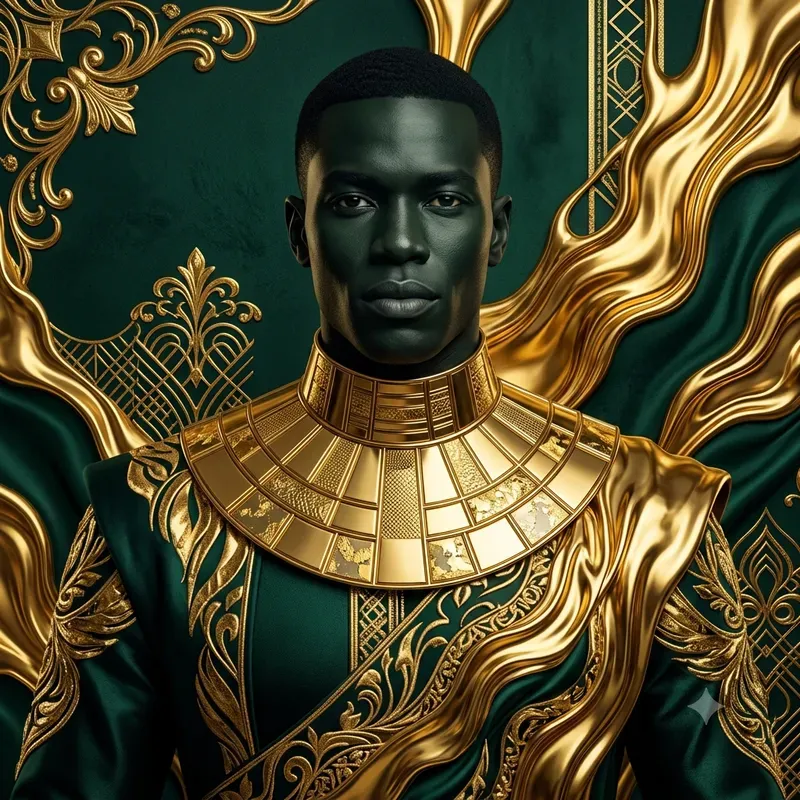 Emerald Gold Luxury Portraits