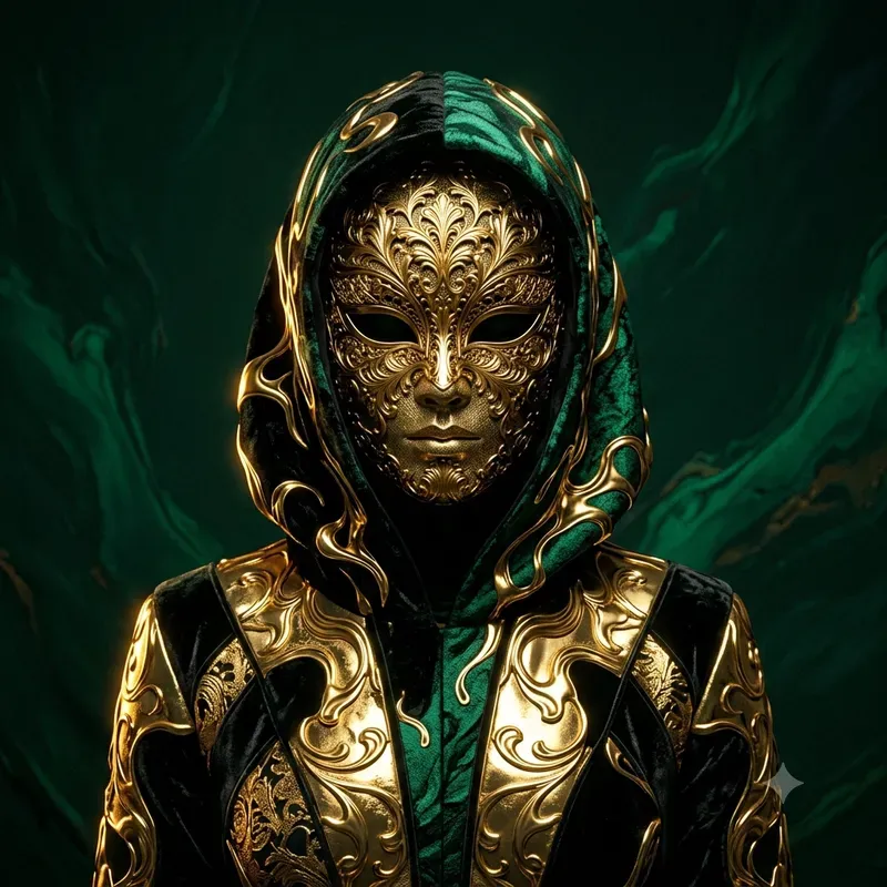 Emerald Gold Luxury Portraits