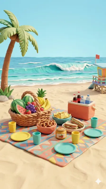 3D Claymation California Summer Holidays