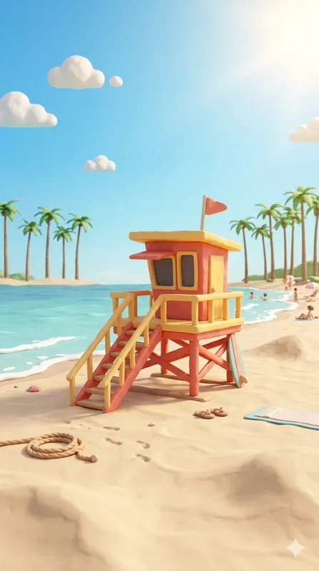3D Claymation California Summer Holidays