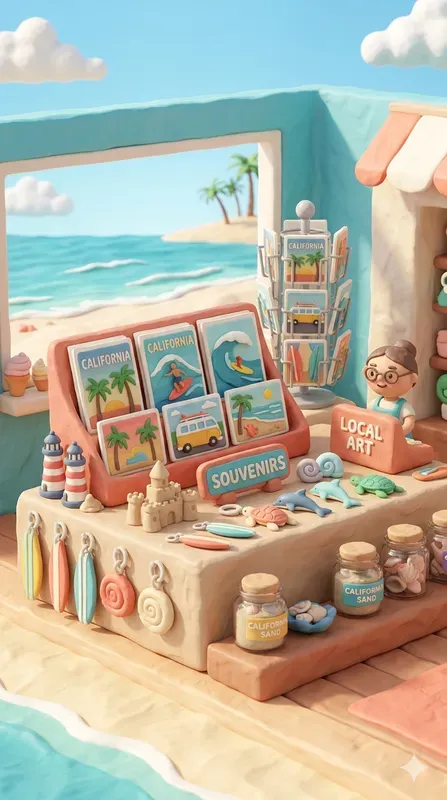 3D Claymation California Summer Holidays