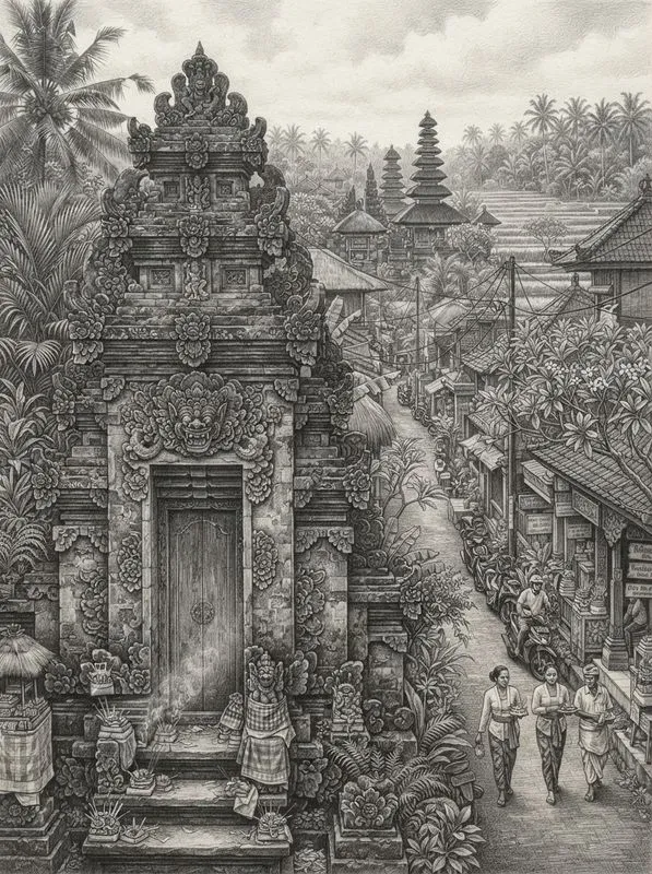 Realistic Graphite Pencil Travel Posters