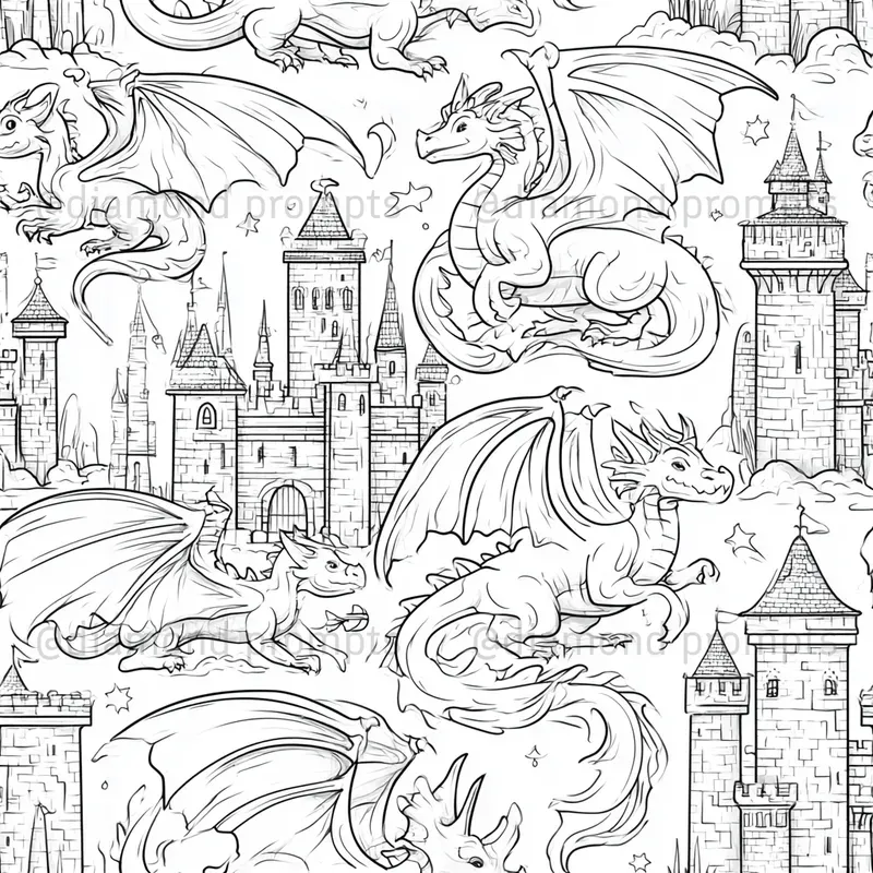 Little Worlds In Line Art