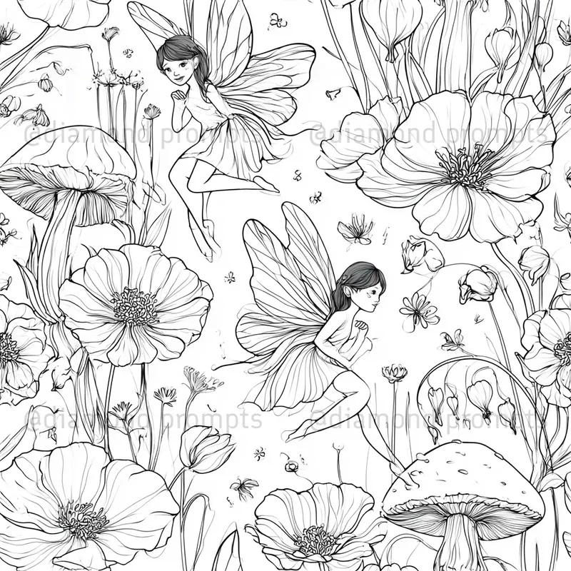 Little Worlds In Line Art