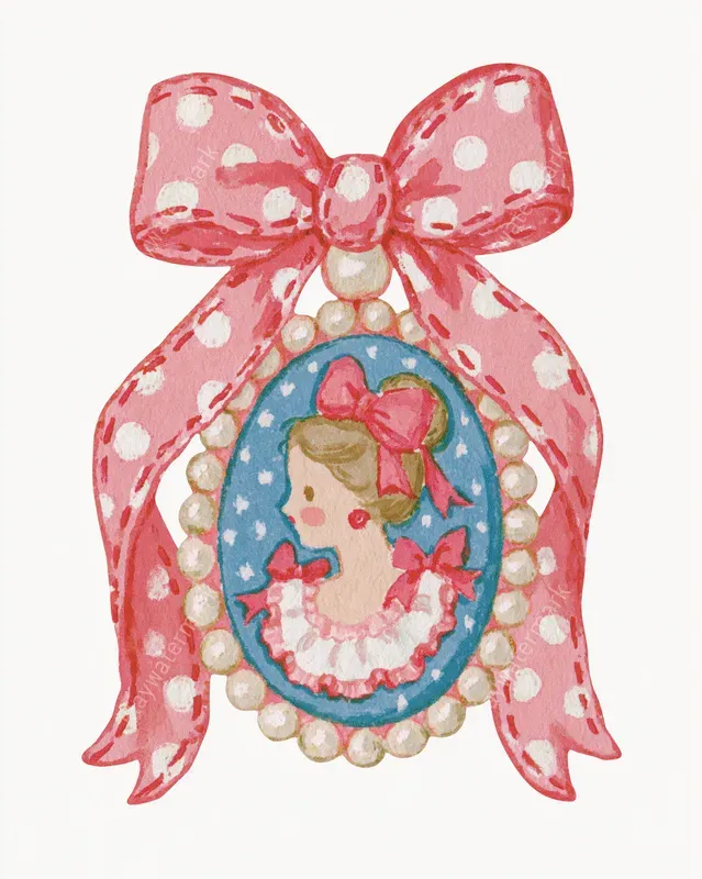 Romantic Coquette Scrapbook Elements