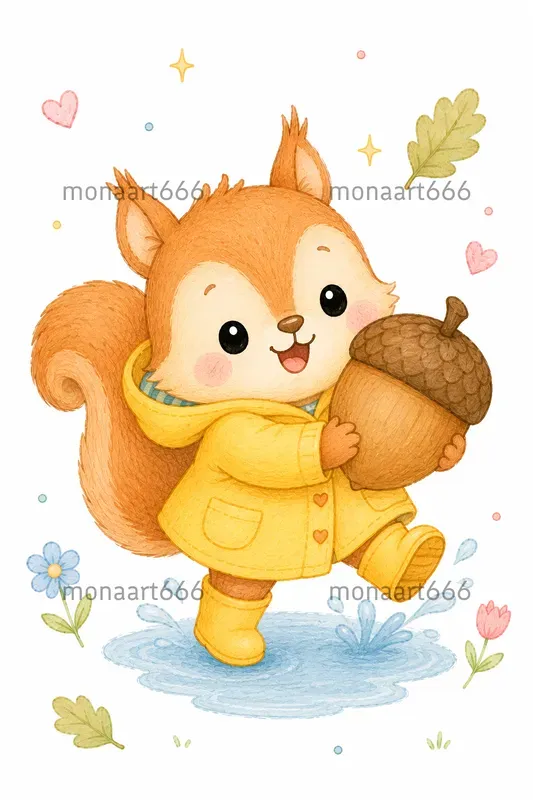 Whimsical Soft Pastel Chibi Collections