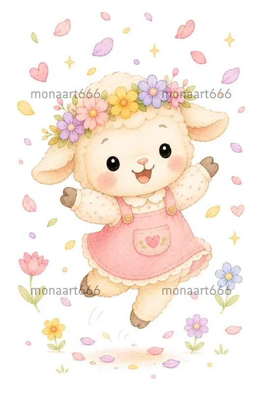 Whimsical Soft Pastel Chibi Collections