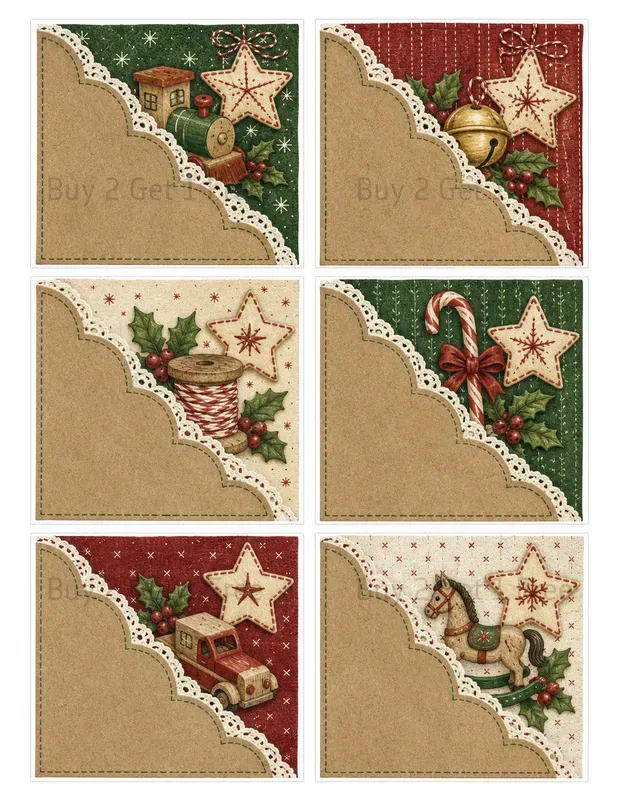 Cowgirl Scalloped Pocket Printables