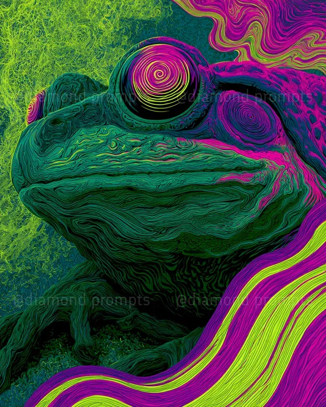 Neon Contour Psychedelia