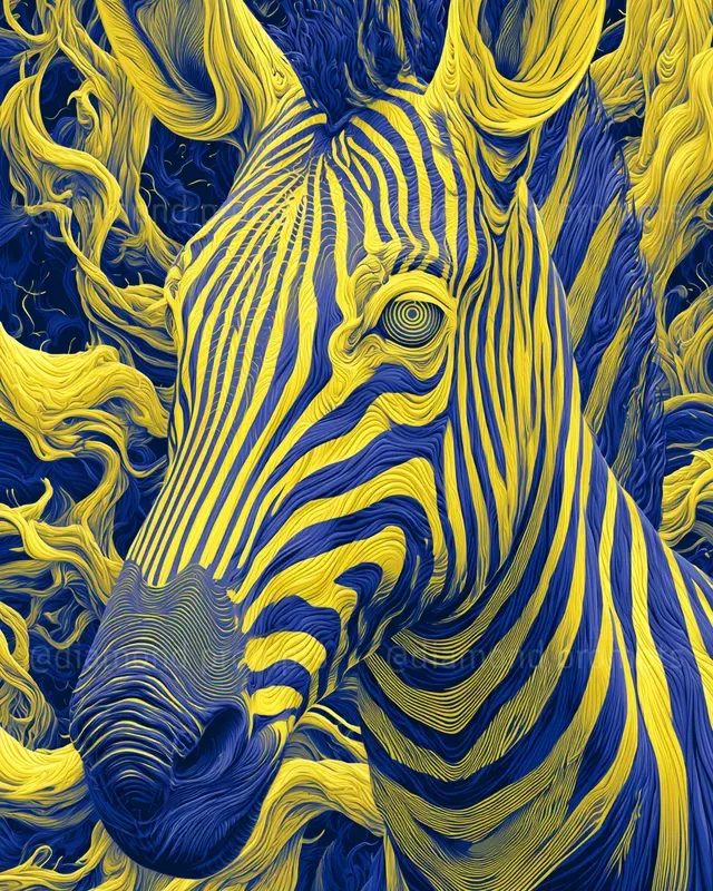Neon Contour Psychedelia
