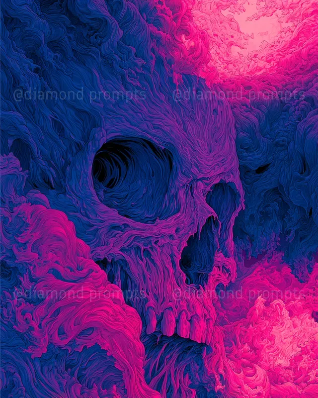 Neon Contour Psychedelia