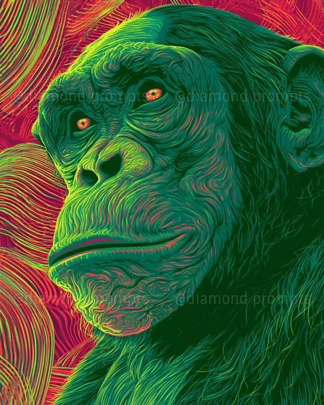 Neon Contour Psychedelia