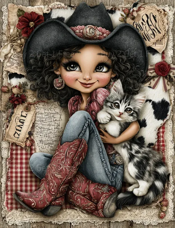 Cute Western Cowgirl Junk Journals