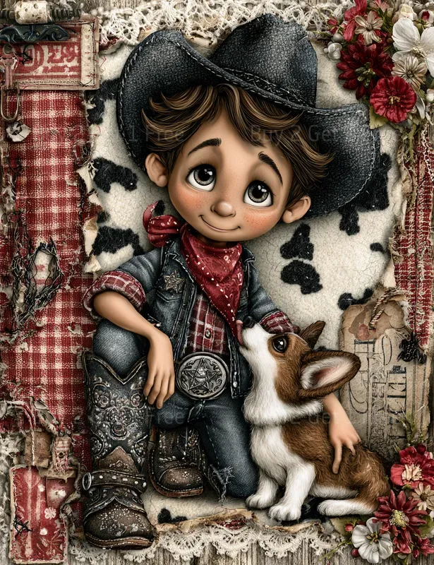 Cute Western Cowgirl Junk Journals
