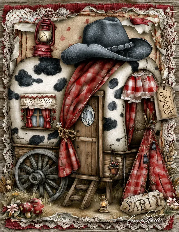 Cute Western Cowgirl Junk Journals