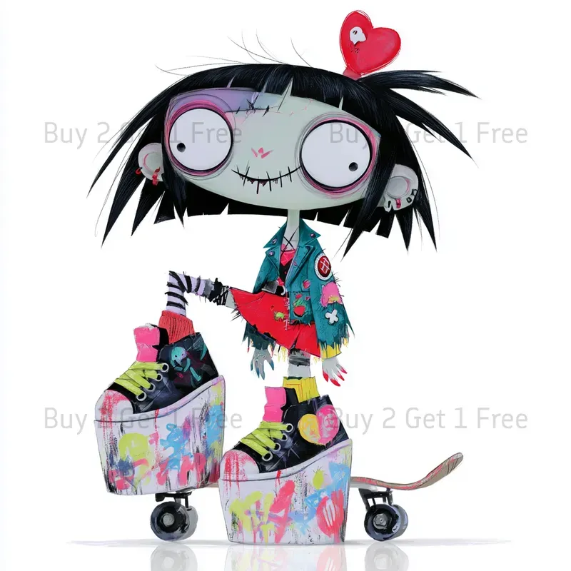 Zombie Girl Clipart