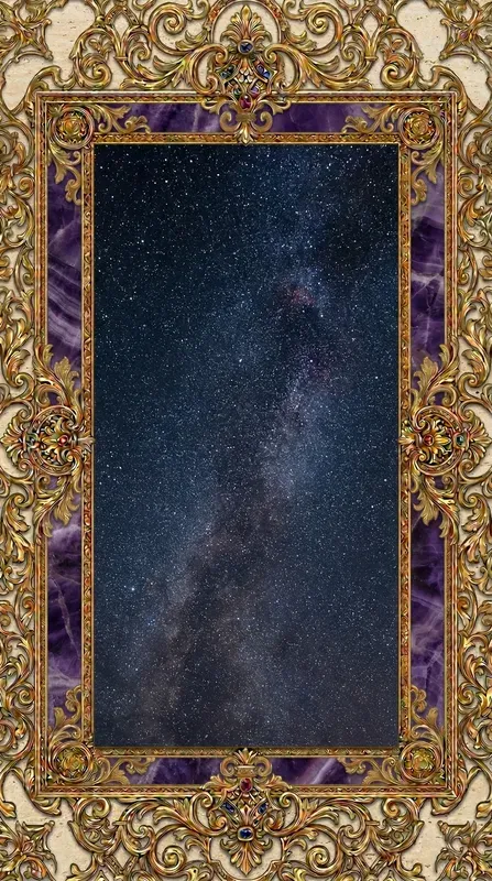 Luxury Gold Filigree Marble Overlays