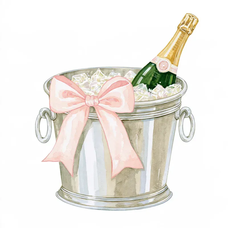 New Years Eve Glamour Watercolors