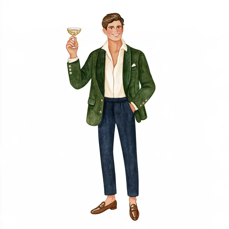New Years Eve Glamour Watercolors