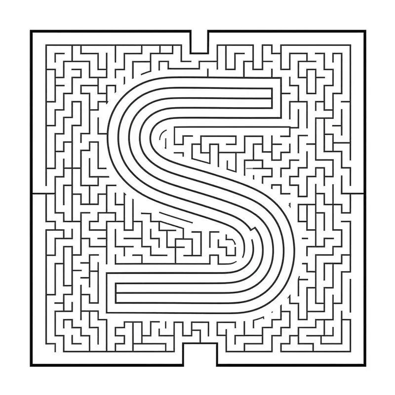 Printable Simple Maze Worksheets